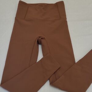 High-Waisted Brown Leggings